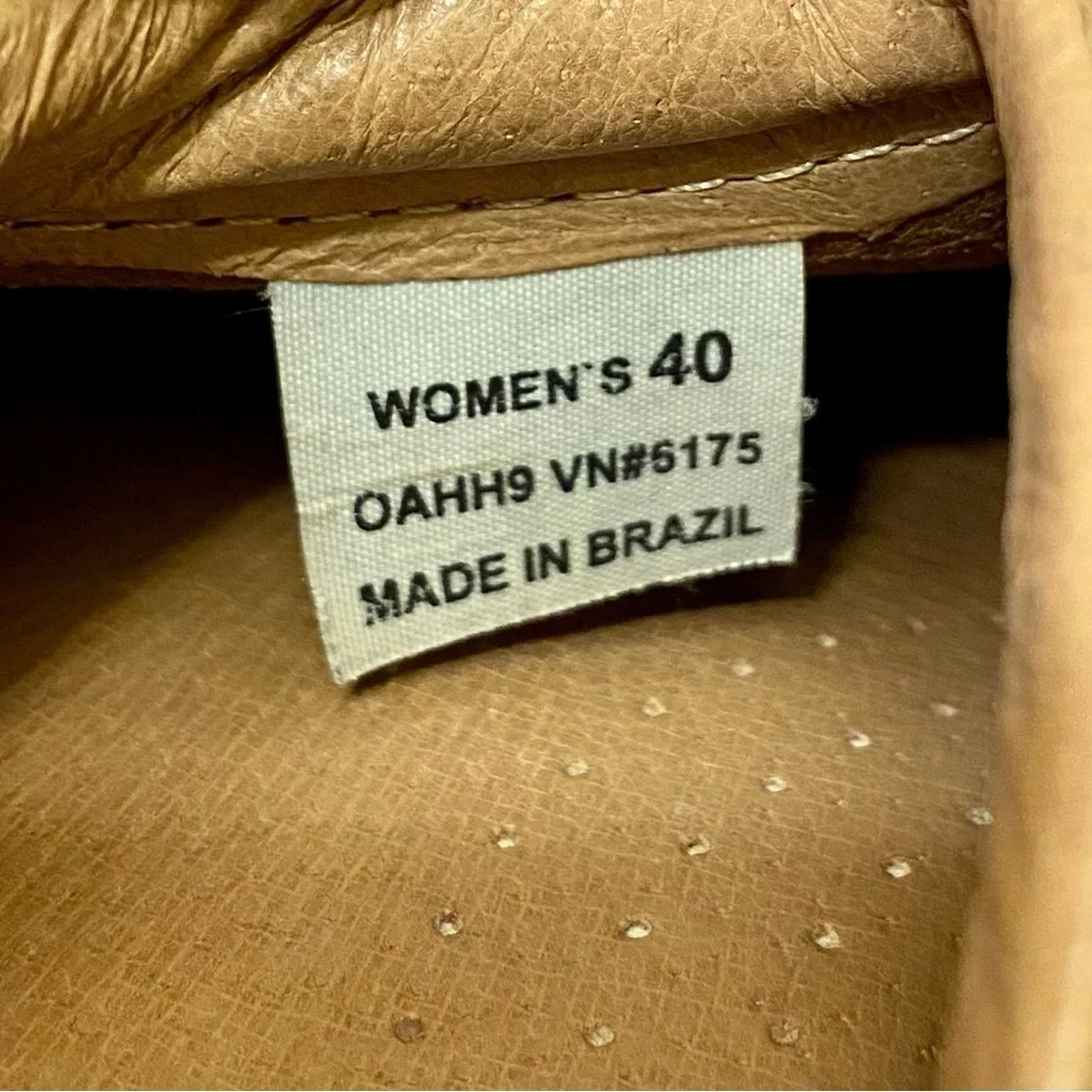 L.L. BEAN Leather Clogs/Mules Leather Braid Tan Suede Women Size 40 (8.5) - Picture 14 of 15